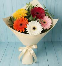 Букет цветов из:  Герберы в Новый Городок