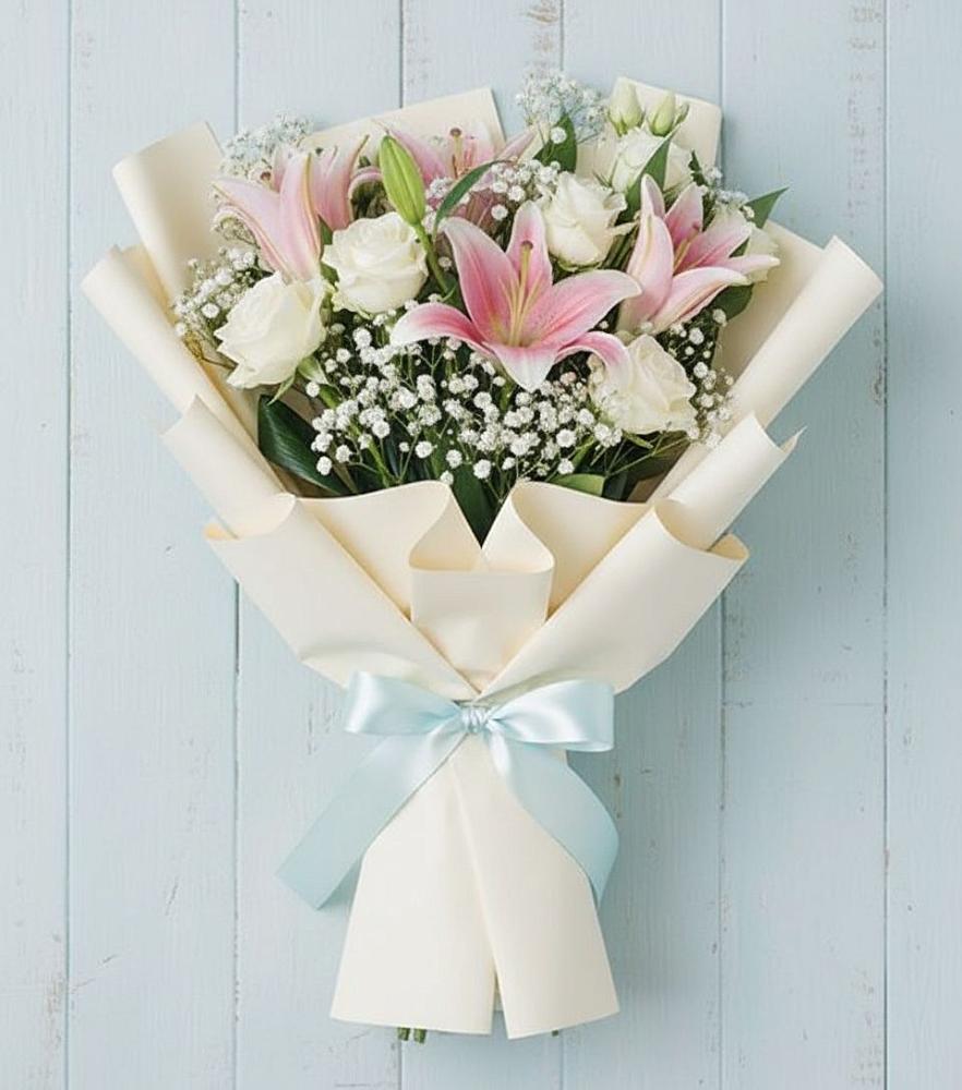 Букет цветов из: Лилии в Новый Городок