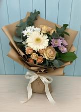 Букет цветов из:  Герберы и Хризантемы в Новый Городок