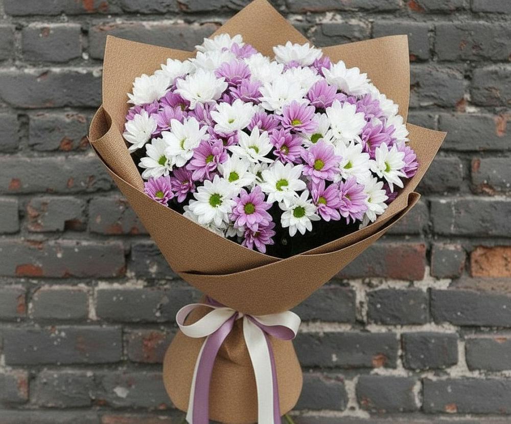 Букет цветов из: Хризантемы в Новый Городок