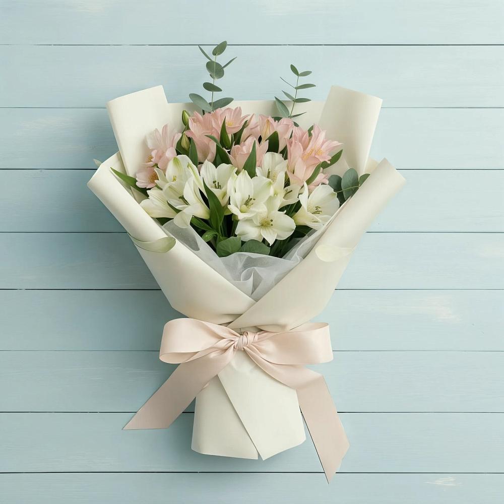 Букет цветов из: Альстромерии в Новый Городок