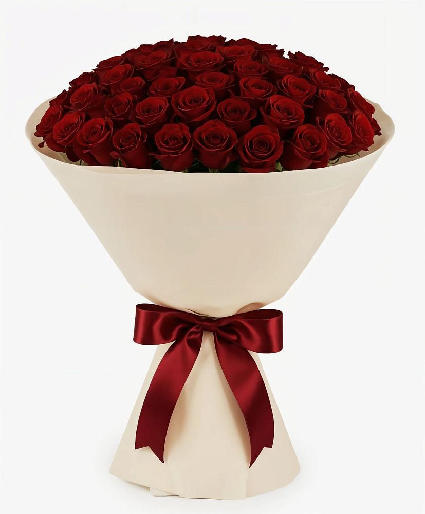 Букет 101 Бордовая роза Блэк Бакарра в Новый Городок