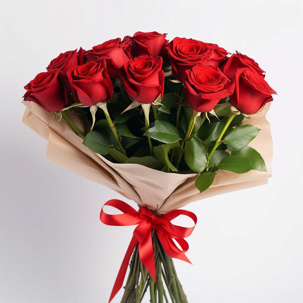 Букет 11 Красных роз Эдлесс Лав в Новый Городок