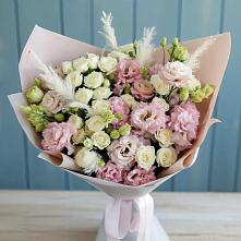 Букет цветов из:  Альстромерии и Розы в Новый Городок